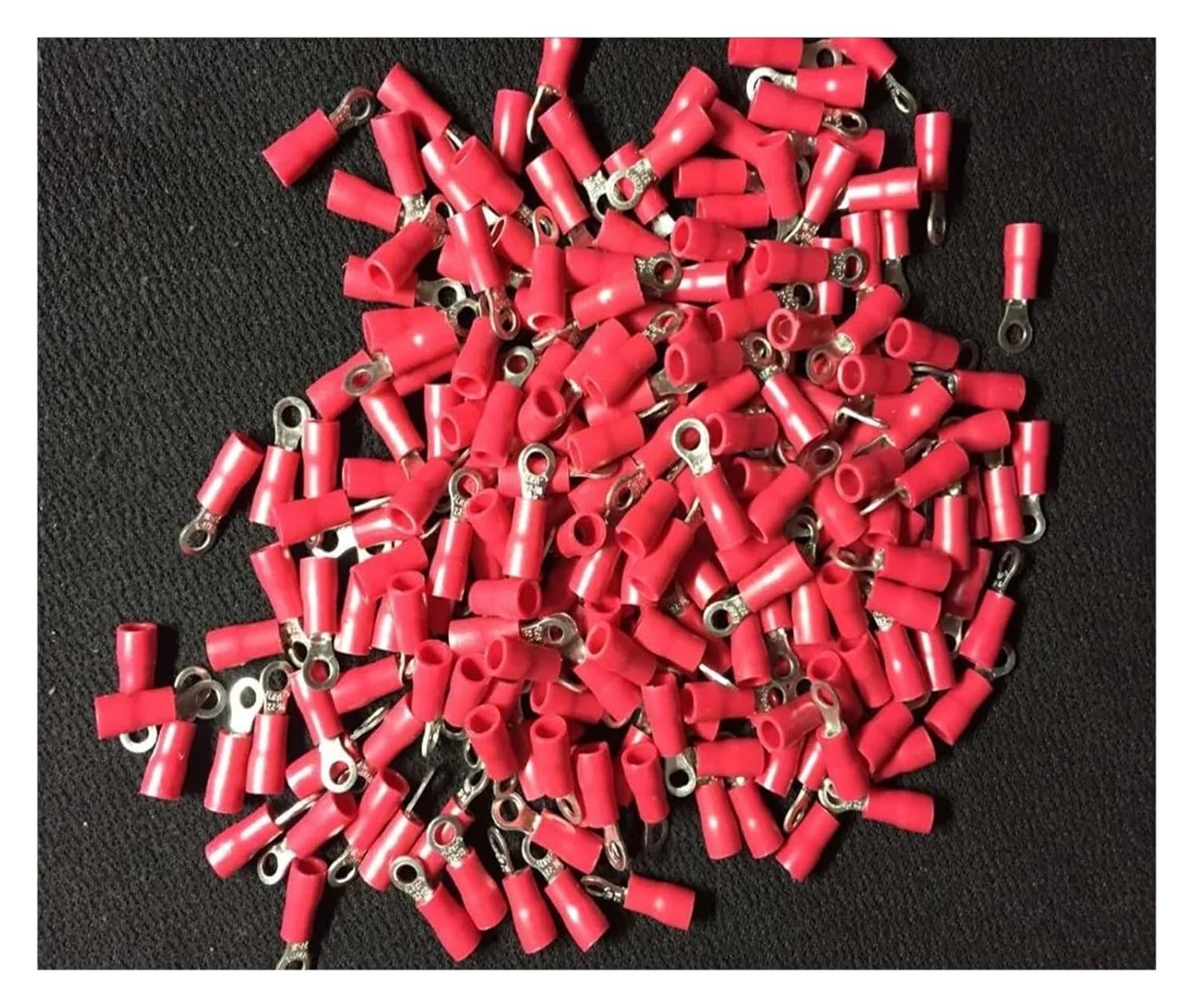 1000pcs RV1.25-3#4 Bolt Insulated Ring Terminal Electrical Crimp Connectors VUQLDHAYZ
