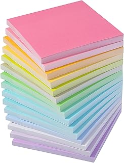 Mr. Pen- Sticky Notes, 3"x3", 15 Pads, 675 Sheets, Pastel Colors, Sticky Notes Bulk, Self-Stick Note Pads, Perfect for Office, School, Home, Study & Organization