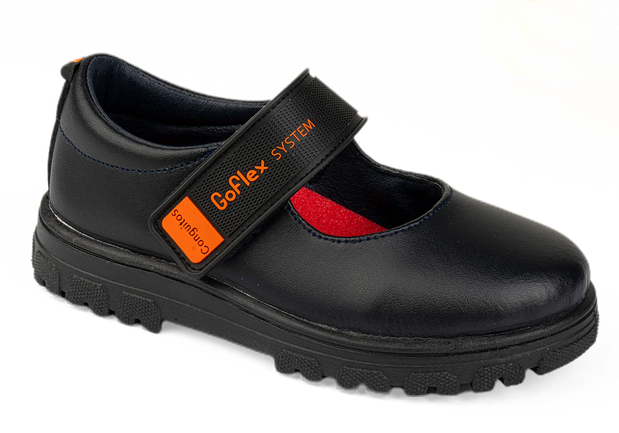 Conguitos Colegiales de Niña GoFlex System Azul Marino - Zapatos Colegiales Infantiles de Piel (Azul Marino/Talla 29)