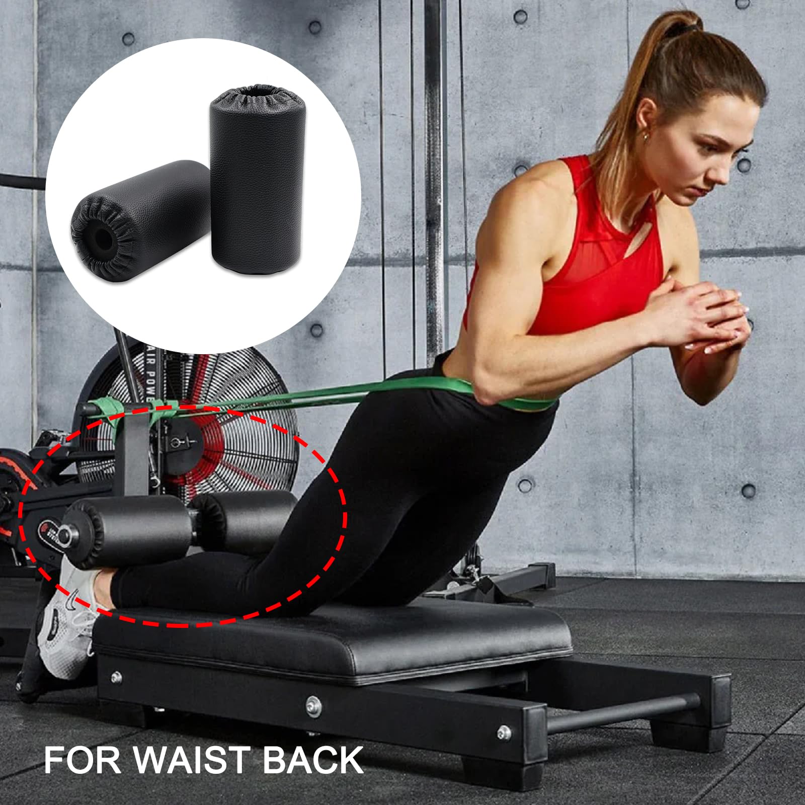 Pair Of Foam Foot Pads Rollers - Replacement Pads For Weight Bench Leg Extension & Curl Machines