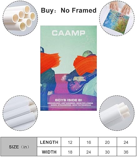 Miniatura 2 de VERMIS Caamp - Póster de lienzo para niños, lado B, pintura decorativa para pared, sala de estar, dormitorio, decoración, regalo, sin marco, 12 x 18