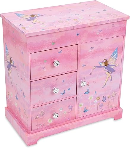 JewelKeeper - Joyero de música vertical con 3 cajones