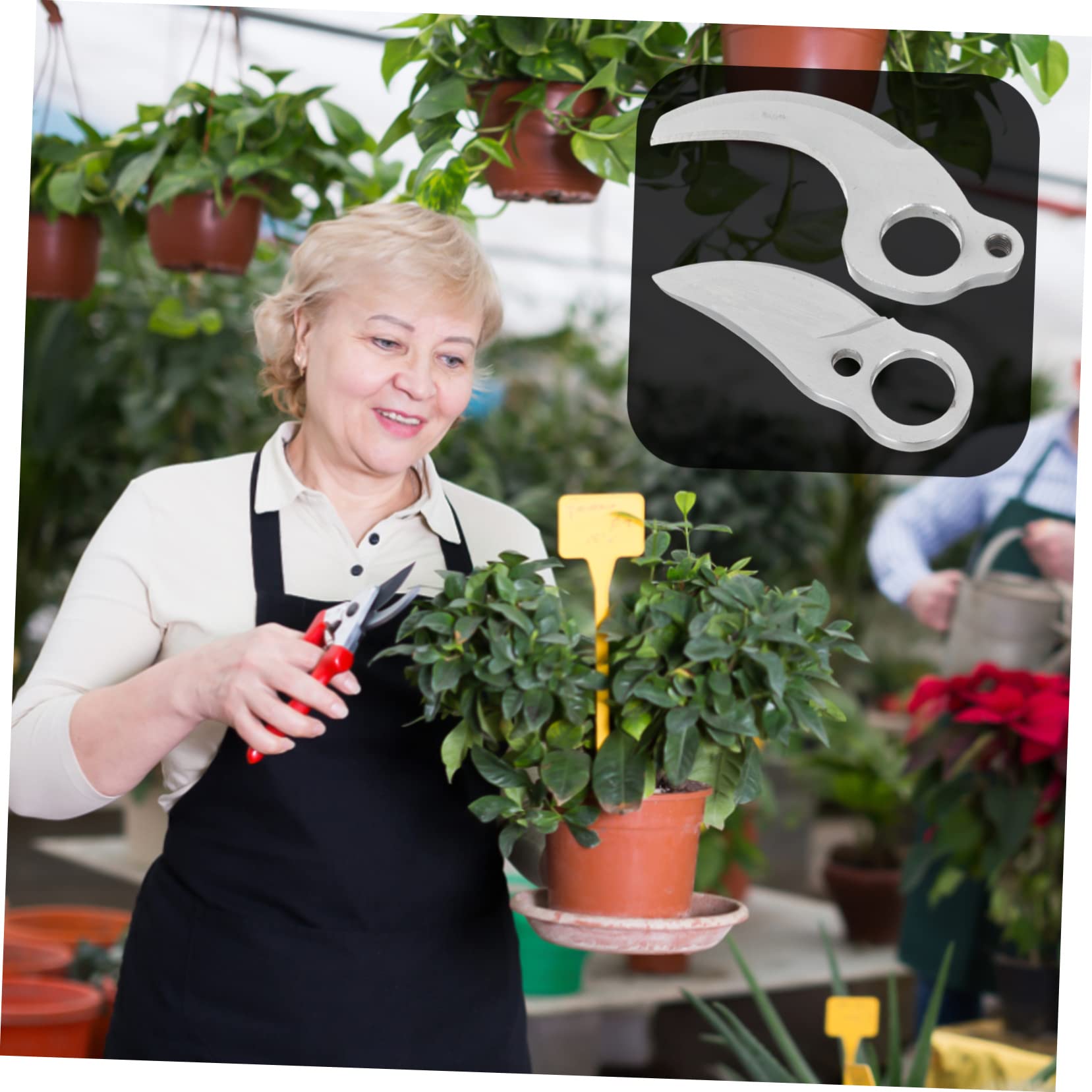 Mipcase 6pezzi Elettrico Forbici da Potatura Carbonio Ricambi per Cesoie Elettriche da Giardinaggio per Potatura di Piante e Rami Leggere e Resistenti