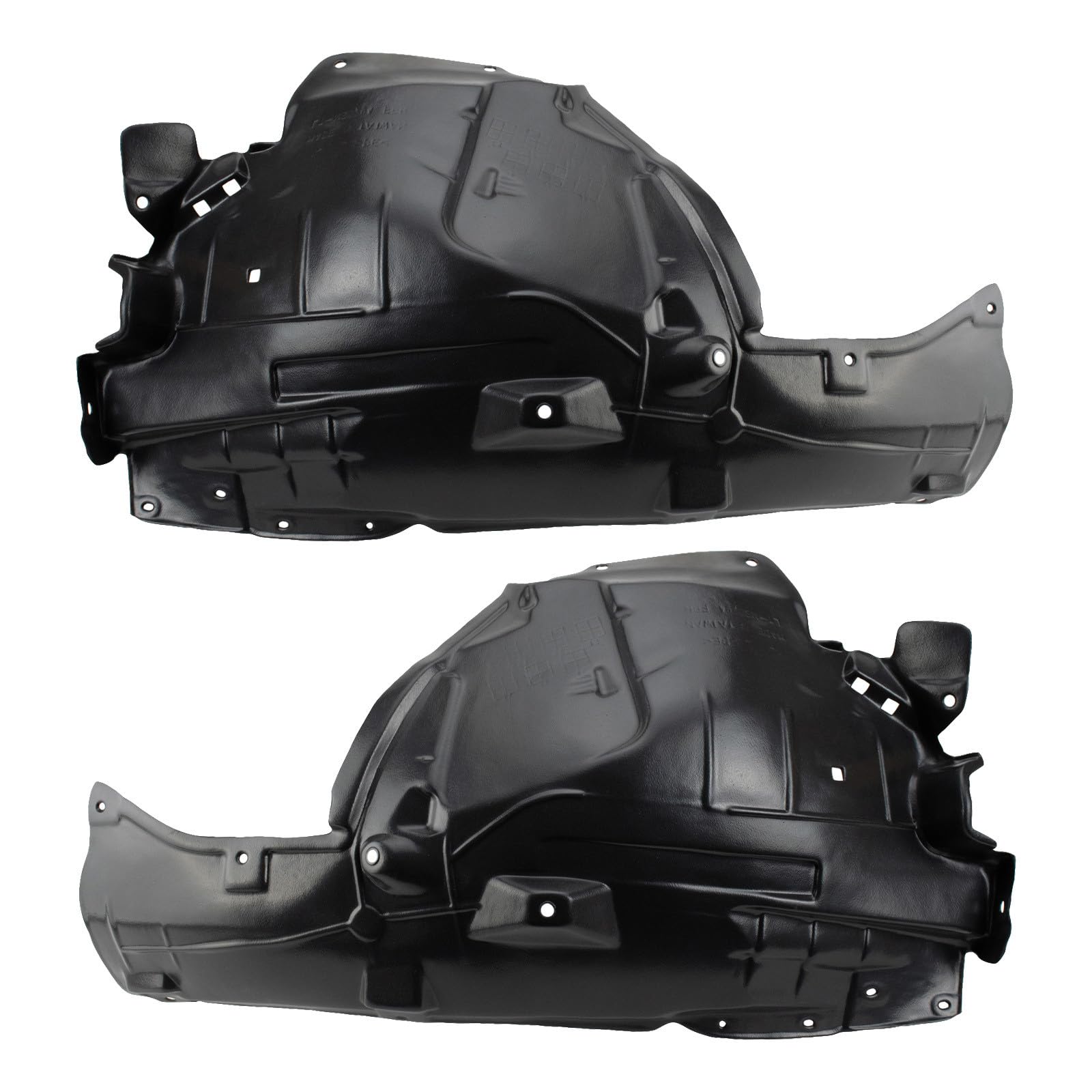 TRQ Front Driver and Passenger Side Rearward Inner Fender Liner Set | For 2014-2022 Infiniti Q50