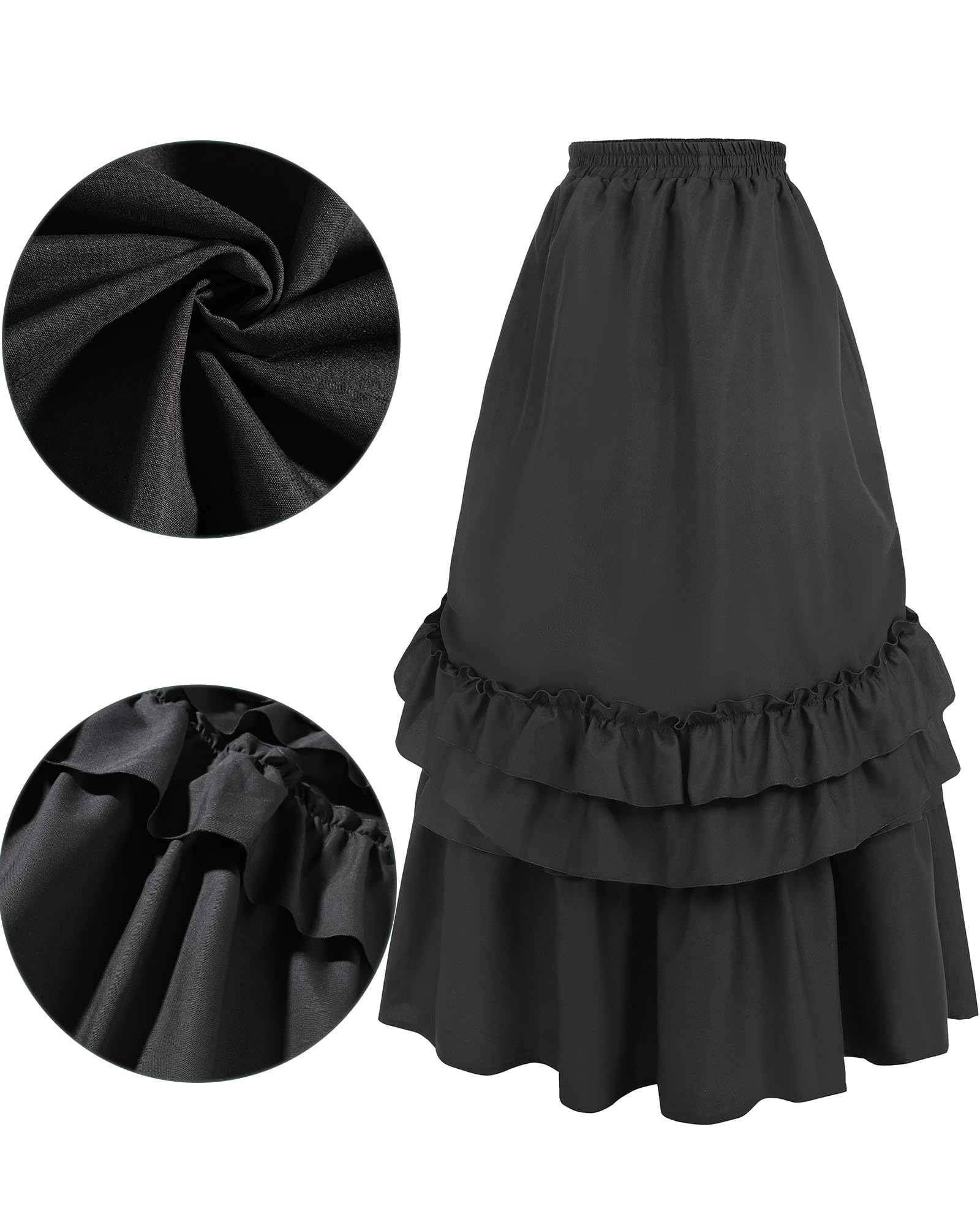 Bustle Gonna barocco Steampunk Rock Donna Saloon Girl Skirt Gonna Vittoriana Gonna Pirata