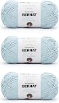 Bernat Softee Fils bleus de coton bord de mer - 3 Boîte de 120 g/4,25 oz - Nylon - 3 DK (Lumière) - 254 Jarrets - Tricot/Crochet