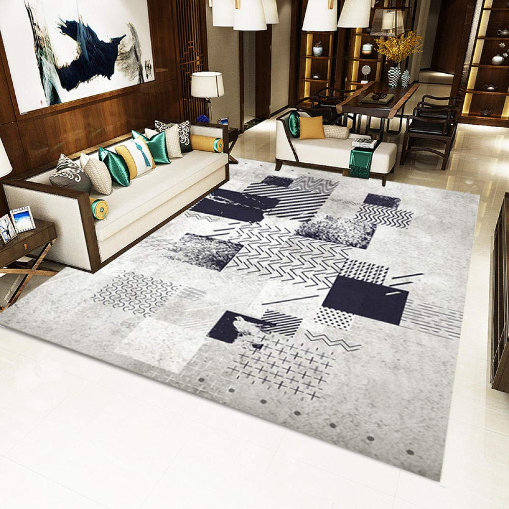 Tapis antidérapant salon anti-glisse design graphique 80x160
