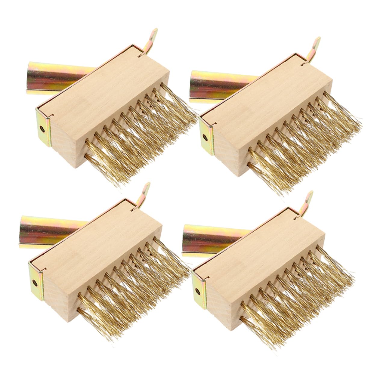 Enlever la mousse du jardin facilement grâce à ce lot de 4 brosses métalliques de désherbage