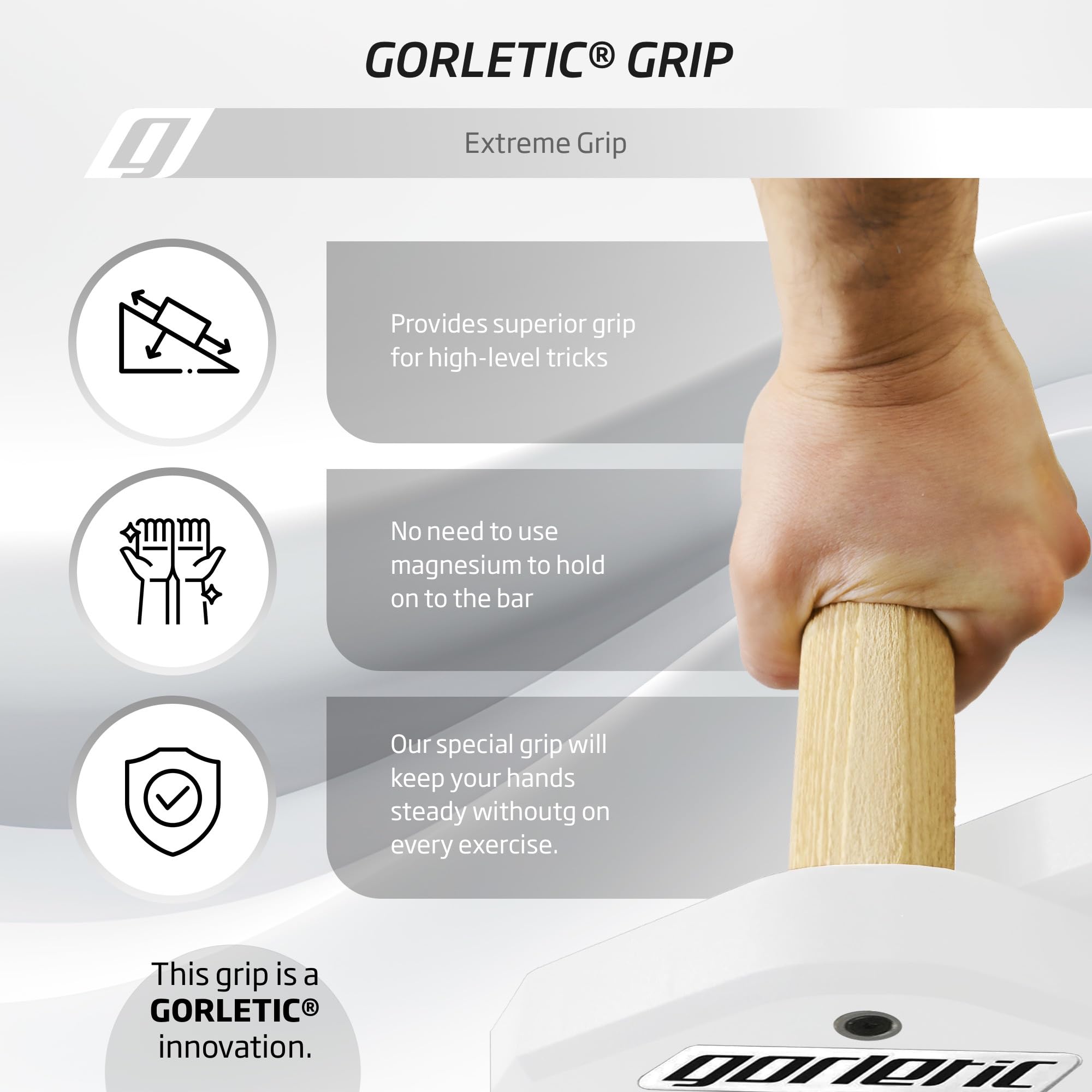 LowFit PRO Gorletic Calisthenics Parallettes - Parallettes de gymnastique, transport facile, testé par les athlètes, conception magnétique de première qualité