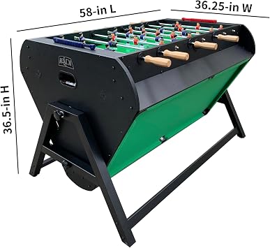 KICK Triplex 55 Telescopic Rods 3-in-1 Swivel Multi-Game Table