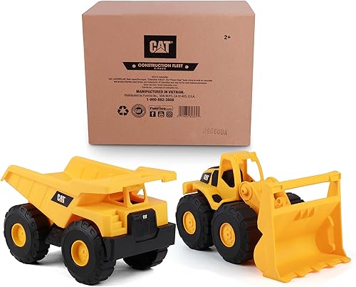 Miniatura 8 de CAT Construction Fleet Toy Truck Dump Truck and Loader Combo Pack Juguetes para interiores y exteriores