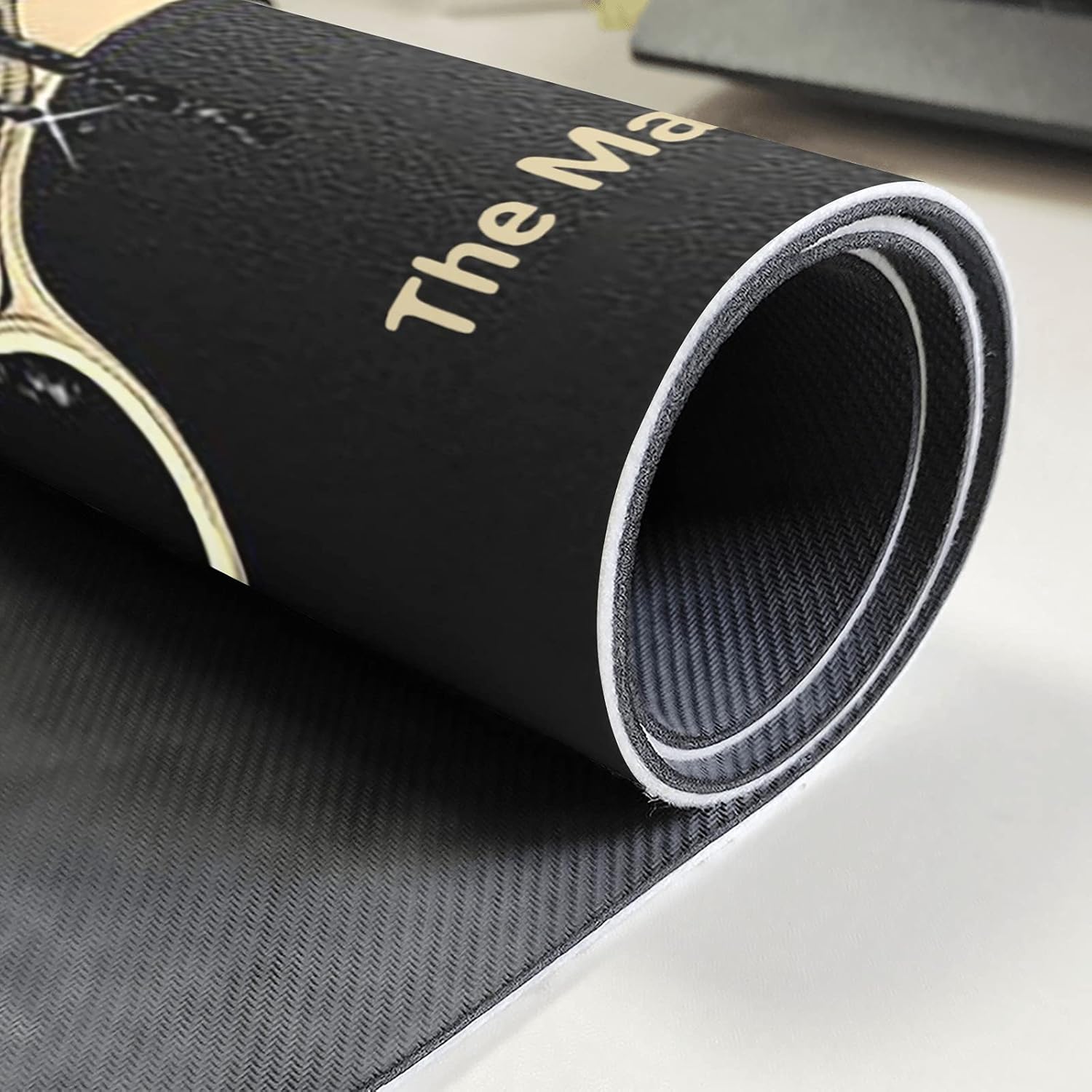 Hair Black Glitter Drips Printing Personalized Doormat Text Name Custom Indoor Outdoor Pet Mat Entrance Rugs Home Decor Welcome Door Mats 23.6 x 15.7 Inch