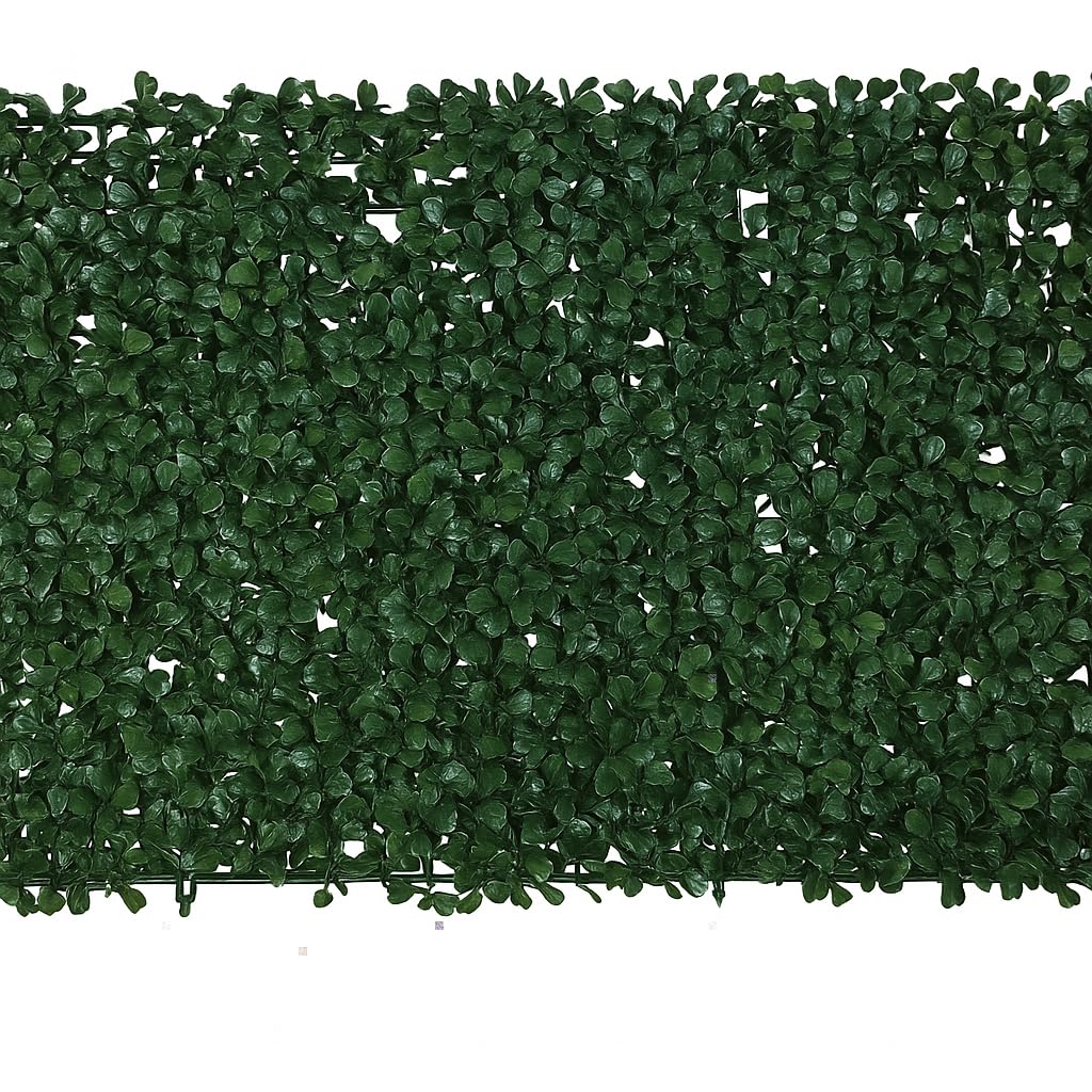 Me Me Mart Artificial Green Grass Wall Panel | 15x24 Inch (38x60 cm) Faux Leaf Mat for Home, Balcony, Garden & Ganpati Decor | UV Resistant, Realistic Greenery Privacy Fence (1, Dark Green)-image-39