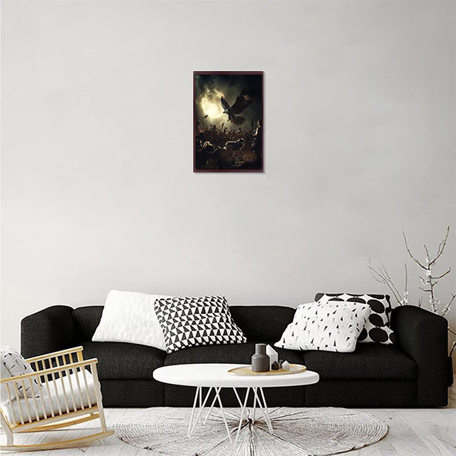 Malowanie zwierząt po numerach dla dorosłych, DIY Indianie malowanie według numerów, łatwe majsterkowanie dla dorosłych, kolorowy obraz olejny z pędzlami, pigment akrylowy, obraz do dekoracji ścian