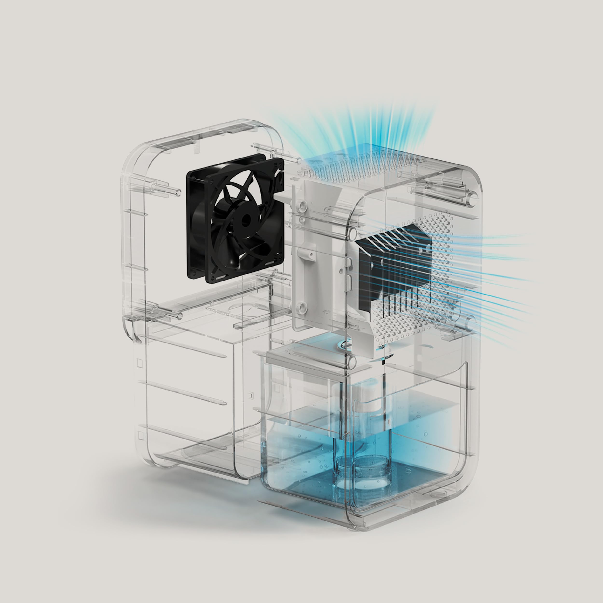 Ufesa Wellness Dry 210 Deumidificatore Ultra Silenzioso ≤35dB, 210ml/giorno, 23W, Capacità di 800ml, 7 Colori Regolabili, Fino a 20m2, Spegnimento Automatico
