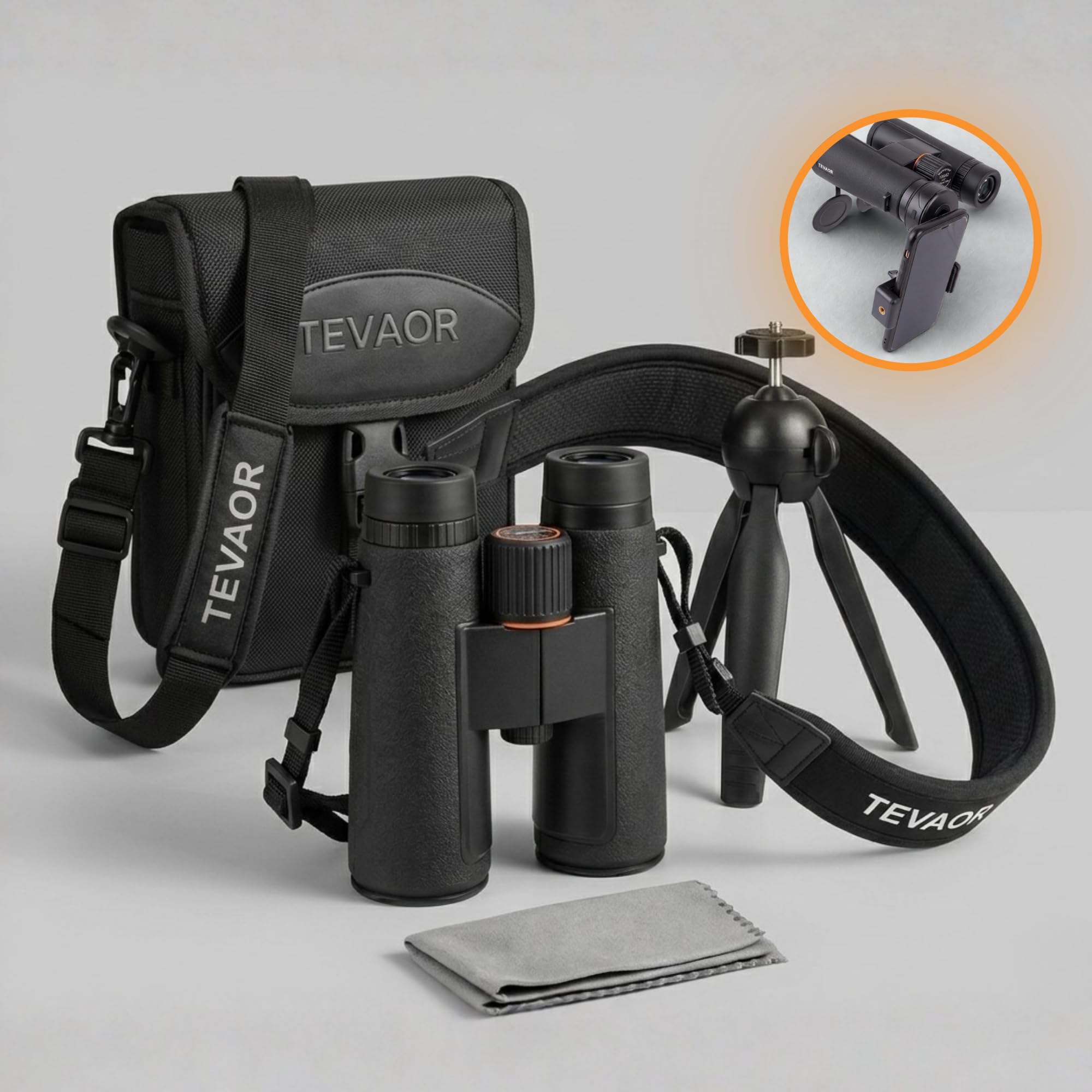 Fernglas 10x42 für Erwachsene & Brillenträger – BaK4 & FMC-vergütet, HD Feldstecher – Wetterfest & Beschlagfrei durch Nitrogenfüllung – für Wandern, Outdoor, Vogelbeobachtung, Jagd & Reisen