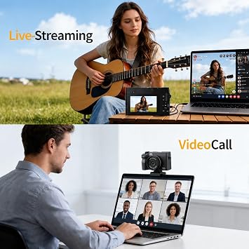 Digital Camera 5K 75MP for Photography, Vlogging Camera with Wi-Fi, Compact Camera with 3 Screen for Travel Youtube Beginners, 18x Digital Zoom, Autofocus, Includes 64GB Memory Card