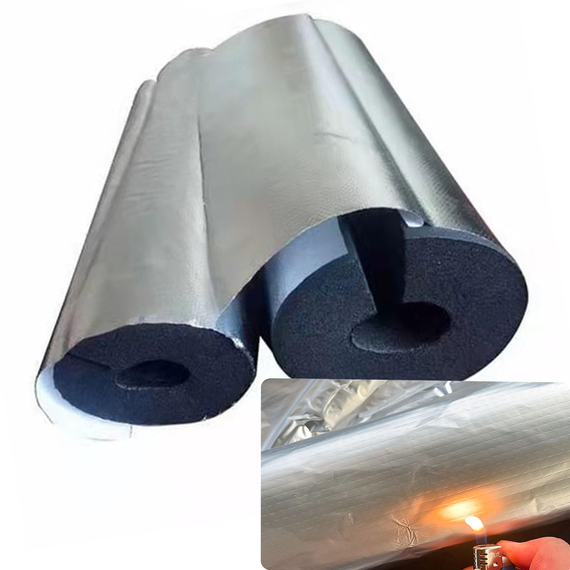 Aluminiumfolien Isolierschlauch ID114mm x T30mm x L0.95m