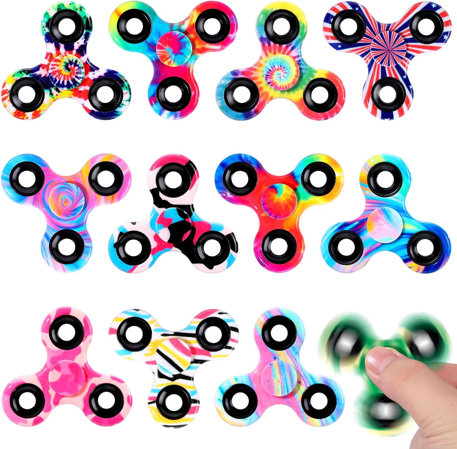Amazon.com: SCIONE 12 Pack Fidget Spinner Toys for Kids,Sensory Toys ...