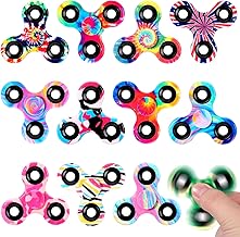 SCIONE 12 Fidget Spinners Anti-Stress - Multicolored Sensory Toy for Kids and Adults | Birthday, Party, Classroom Gift (6.3cm)