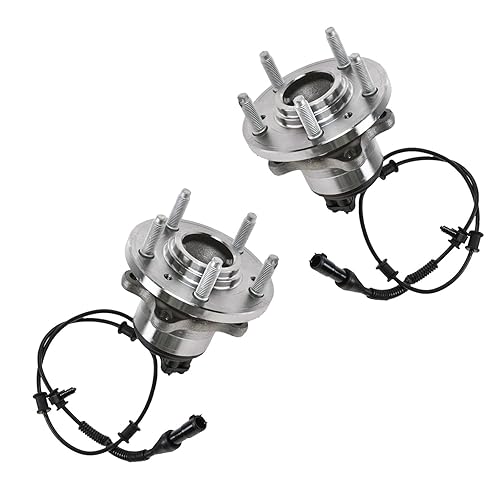 Miniatura 564 de TRQ Juego de 2 rodamientos de rueda delantera y conjunto de cubo compatible con Ford Mustang 2005-2007 2005-2014