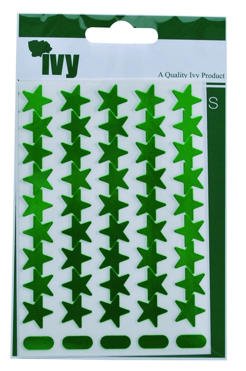 Ivy Green 15Mm Self Adhesive Merit Stars Reward Stickers Sticky Labels (135 Stickers)