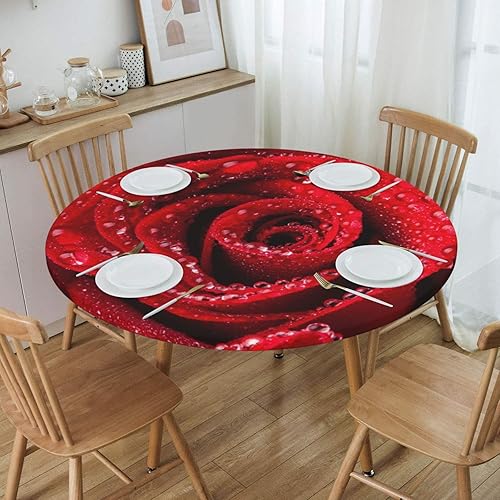 Miniatura 4 de Day of The Dead - Mantel redondo ajustable con diseño de calavera mexicana, impermeable, con borde elástico, para interiores y exteriores, se adapta