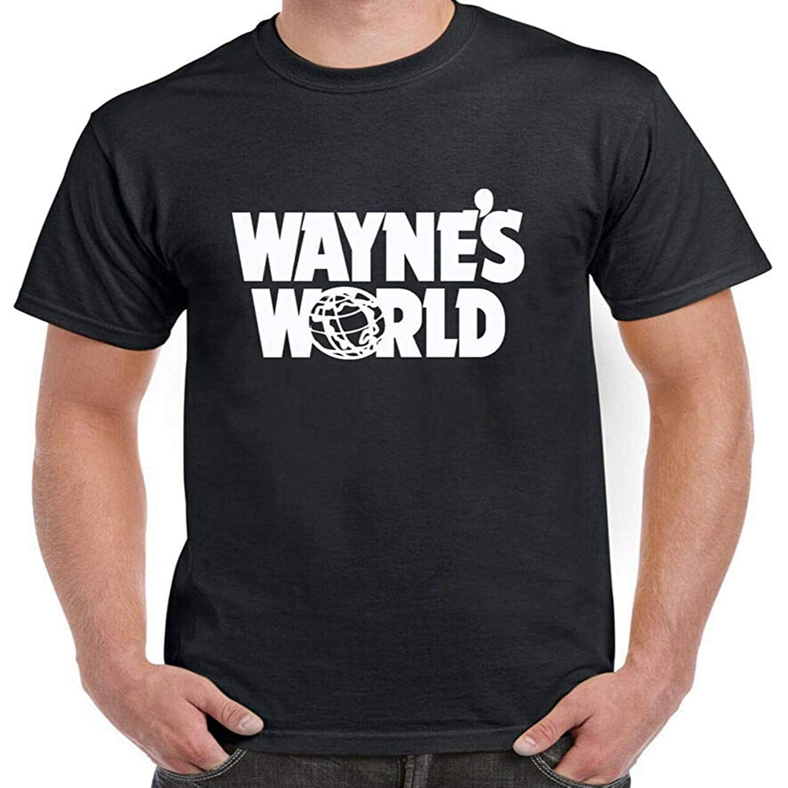 LI YA DENTAL Wayne's World Movie Inspired T-Shirt Black XL