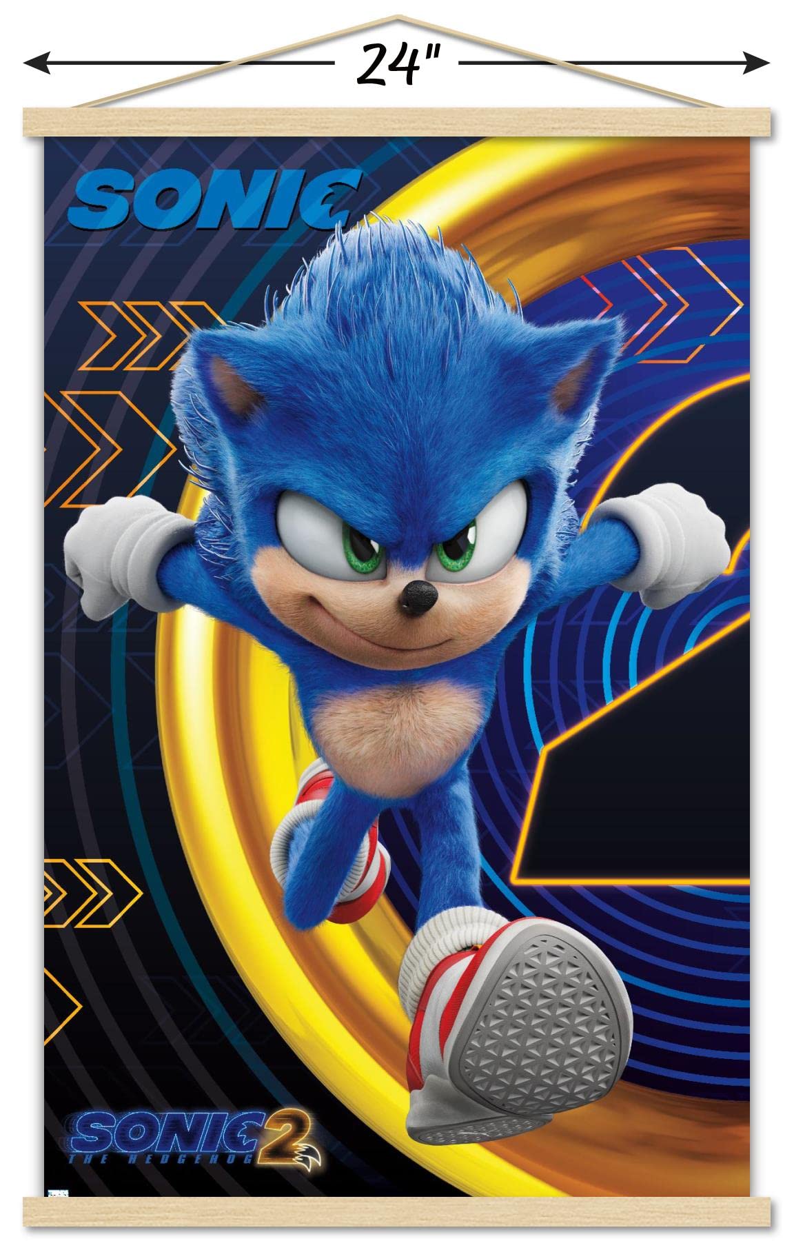 SONIC THE HEDGEHOGS　ポスター ソニックザヘッジホッグ Trends International Sonic The Hedgehog 2 - Sonic Wall Poster