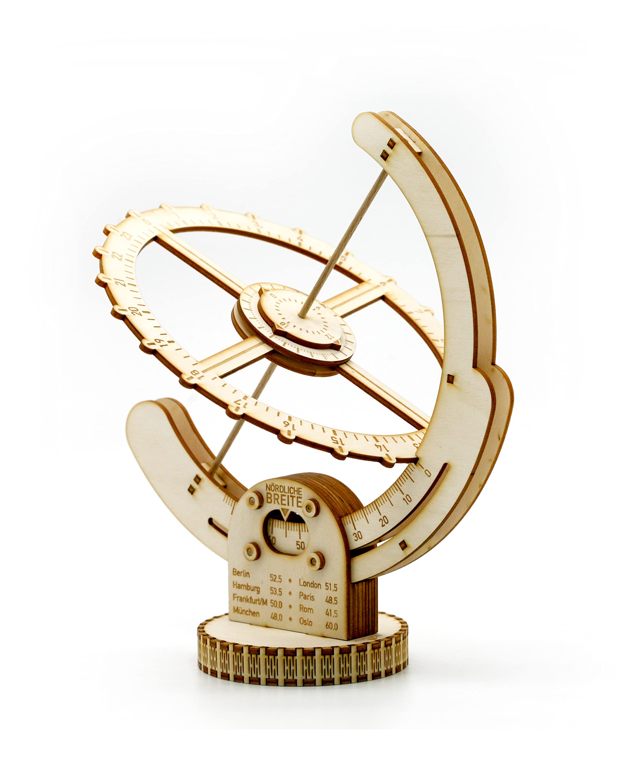 Laser-Deko Modellbausatz Sonnenuhr