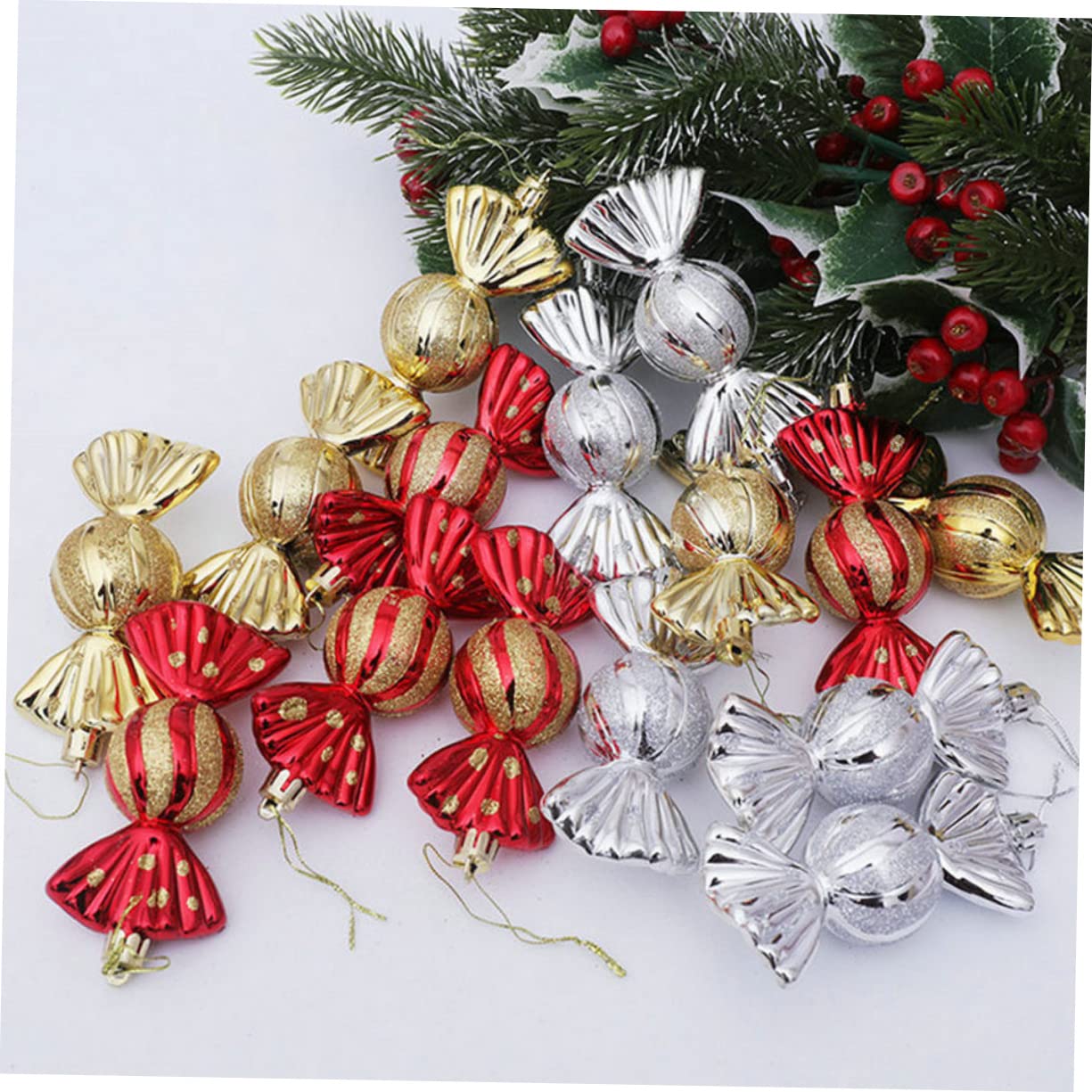 5 Piezas Adornos para Árbol De Navidad Colgantes Navideños Accesorios Colgantes para Navidad para Decorar La Fiesta Familiar