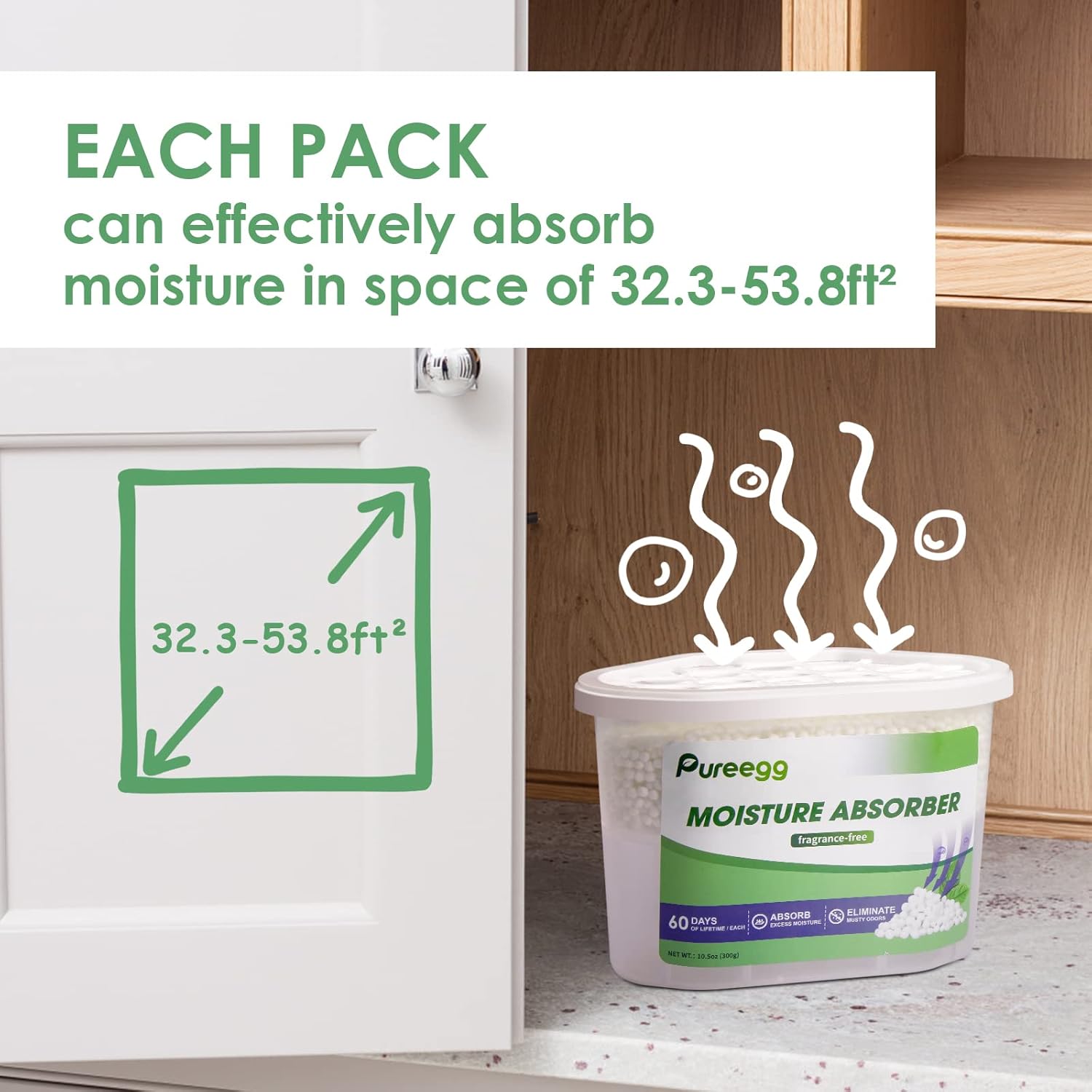 Buy Pureegg Moisture Absorbers for Closet 8 Packs 10.6 Oz