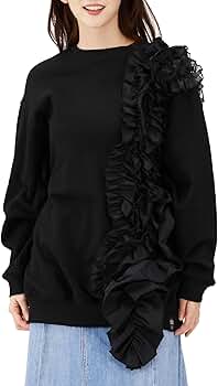 DOUBLE STANDARD CLOTHING / タフタフリルプルオーバー/スウェット/FREE/コットン/BLK/0208-380-241B 71Vev6cwXaL._AC_AC_SY350_QL65_.jpg