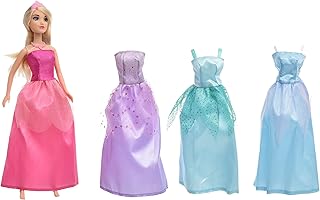 لعبة عروسة صلبة بطول 29 سم ببشرة فاتحة بتصميم واقعي للعب التمثيلي والرعاية والمرح