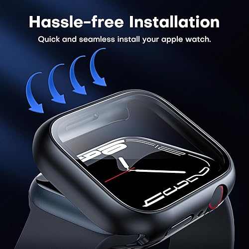 Miniatura 6 de TAURI Paquete de 2 fundas impermeables diseñadas para Apple Watch Series 9 (2023) Series 87 de 1.614 pulgadas, certificación impermeable IP67 con