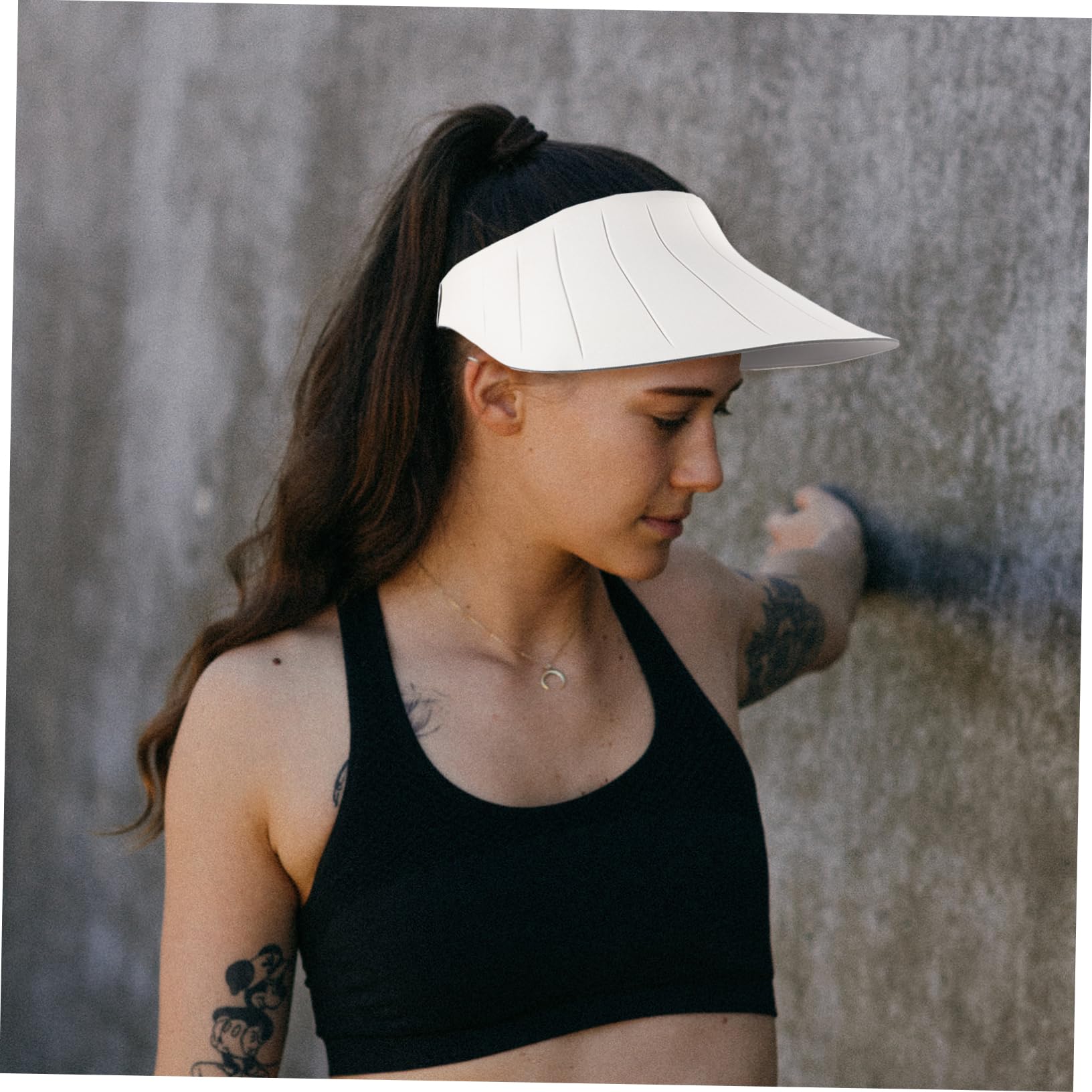 BESPORTBLE Gorra de Visera Sombrero de Cubo para Mujer Neto Sombreros y Gorras para Mujer Gorro Playa Mujer Viseras de Sol para Mujer protección UV Sombrero de Visera de Playa Nylon