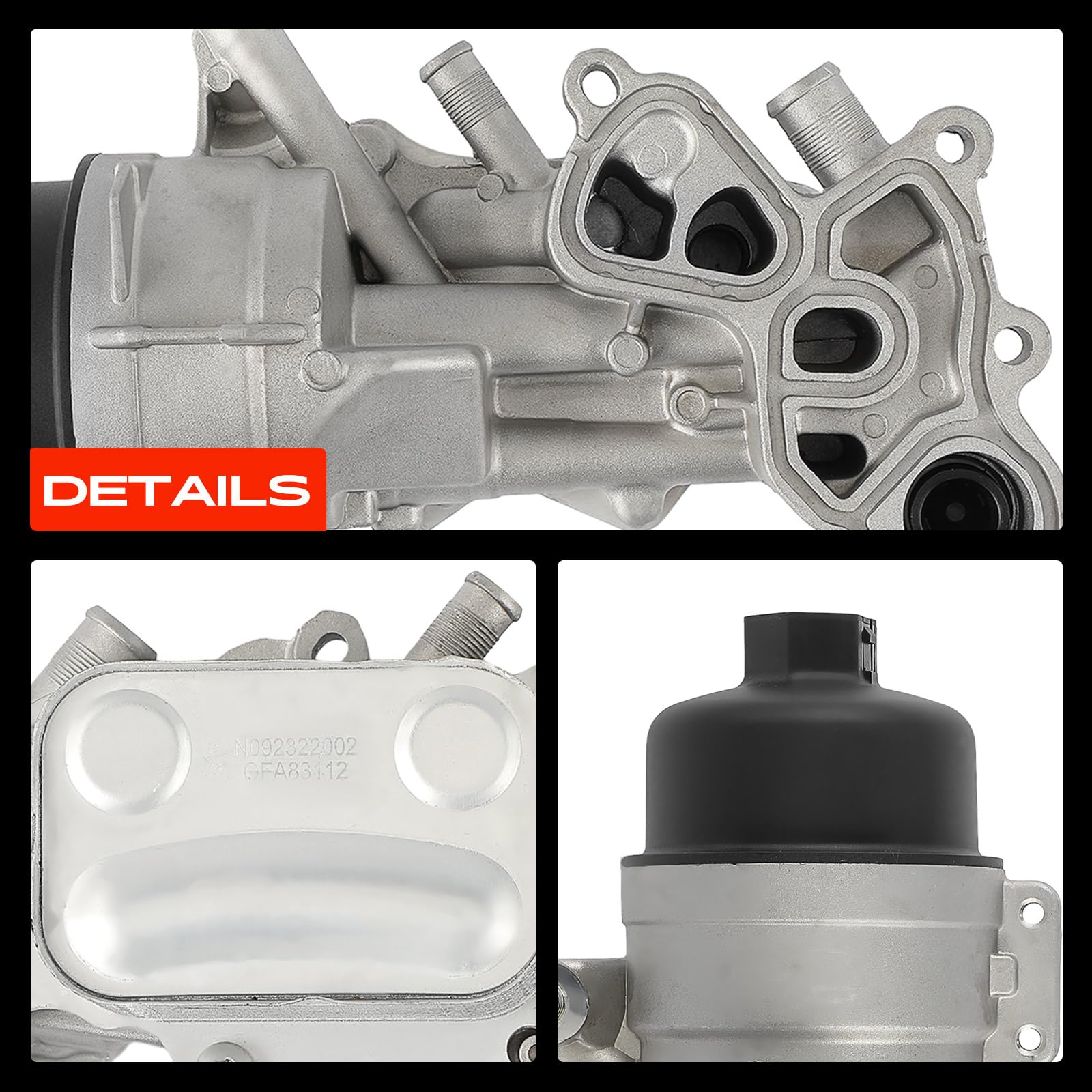 Frankberg Refroidisseur d'huile 11428643745 | Compatible avec: DS5, 308 II L3 LB LH LP LW, M.i.n.i Cabriolet R57, 3008 SUV M4 MC MJ MR, DS3 Cabriolet SB