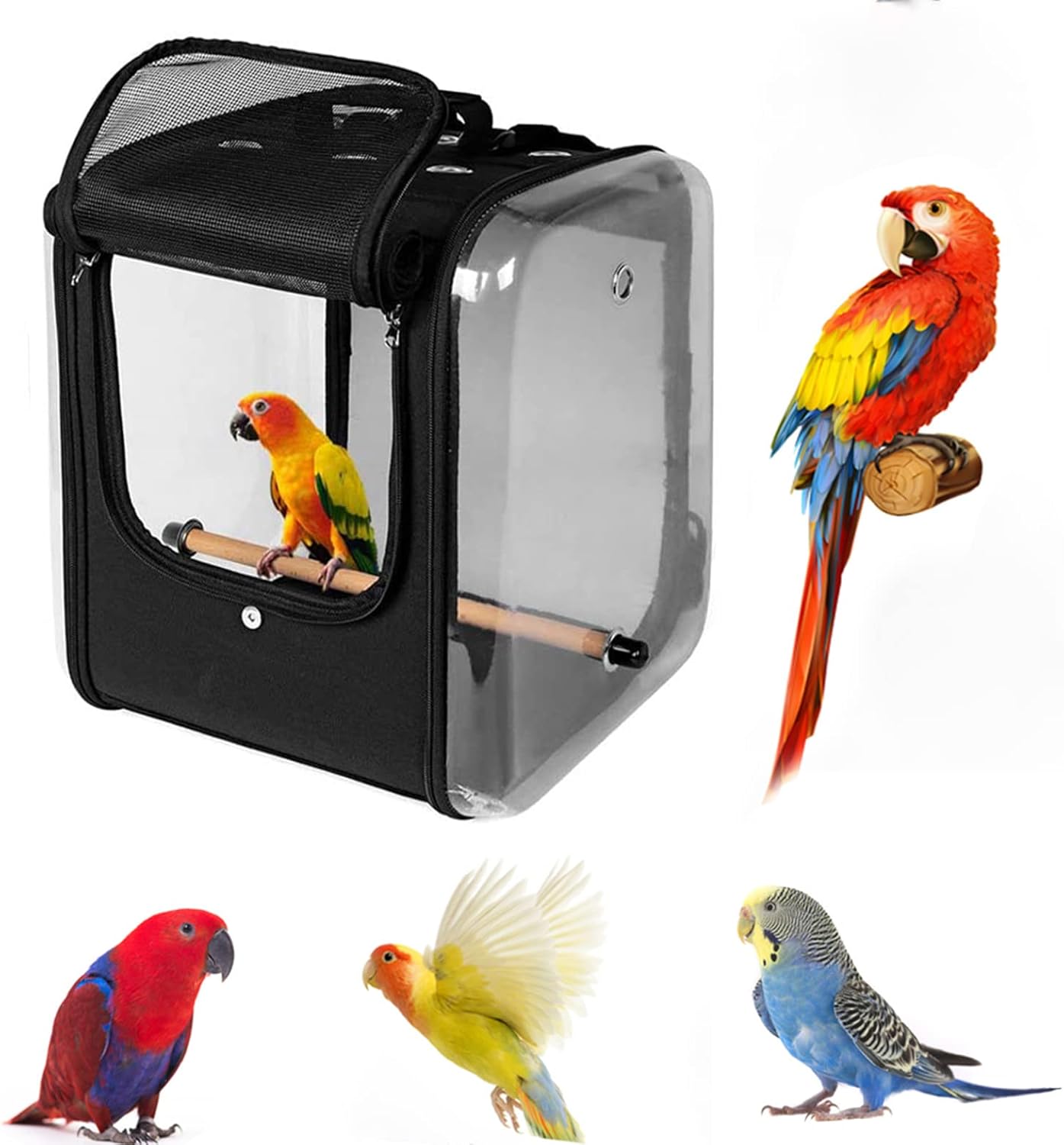 YUDODO Bird Carrier Backpack, Travel Pet Bird Backpack