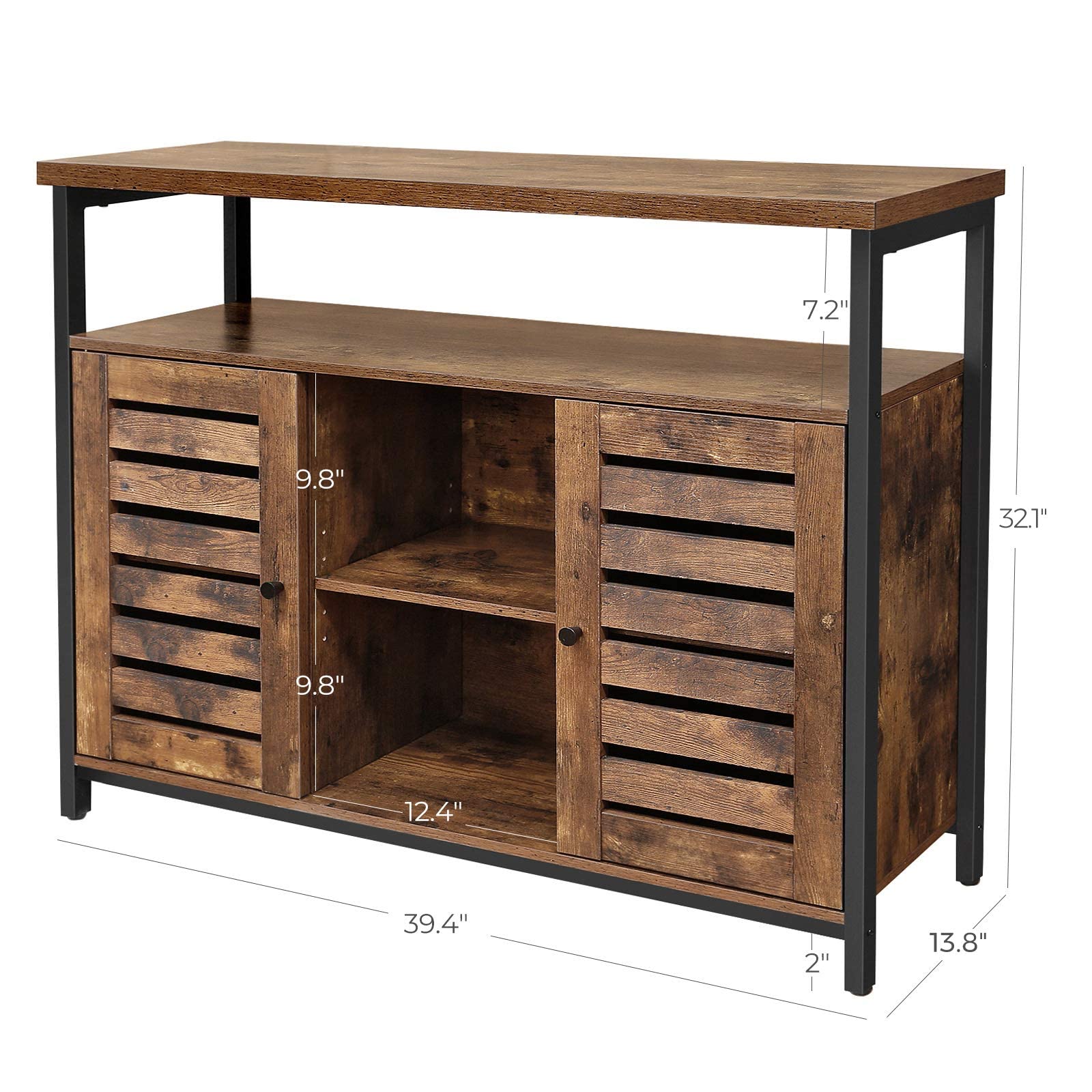 VASAGLE Storage Sideboard, Buffet Table, Kitchen Freestanding