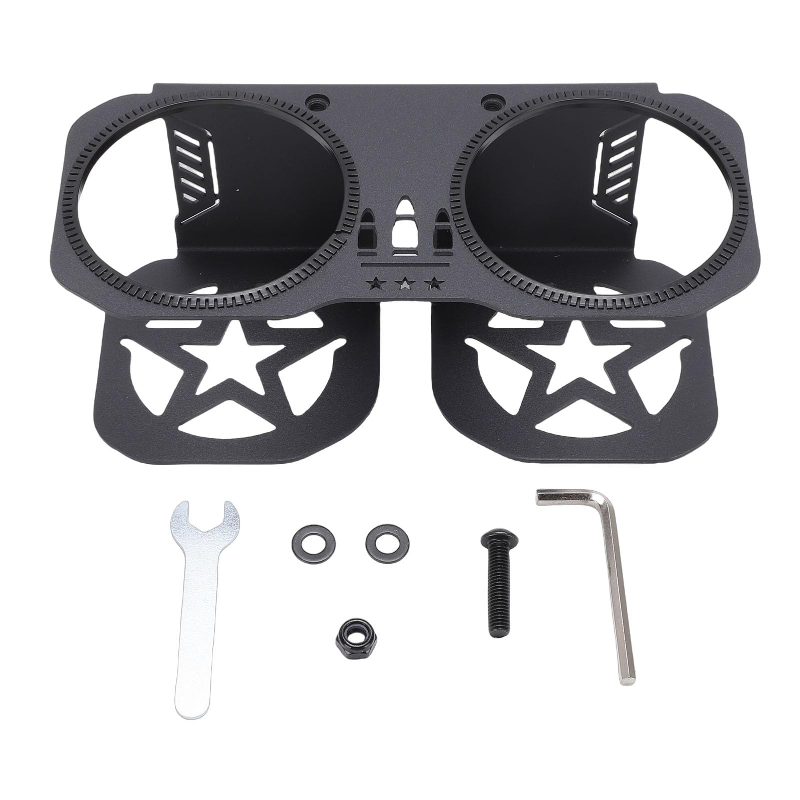 Bediffer Porte-gobelet de Barre D'appui, Remplacement Stable et Sûr pour 570 800 900 S XP 1000 pour Passager, Acier/Caoutchouc, 1 Porte-gobelet (Noire)