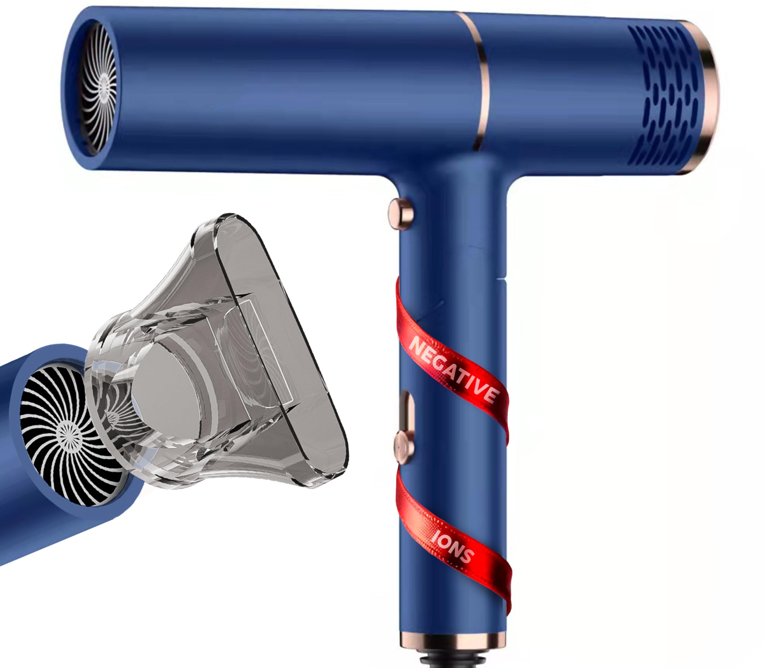 Vivaro Professional Ionic Hair Dryer | 1500 W | Travel HairDryer | Lightweight & Fast Drying with High-Speed Brushless Motor | Portable Blower Hair Dryer | Protects Hair as You Dry Powerful Blow Dryer