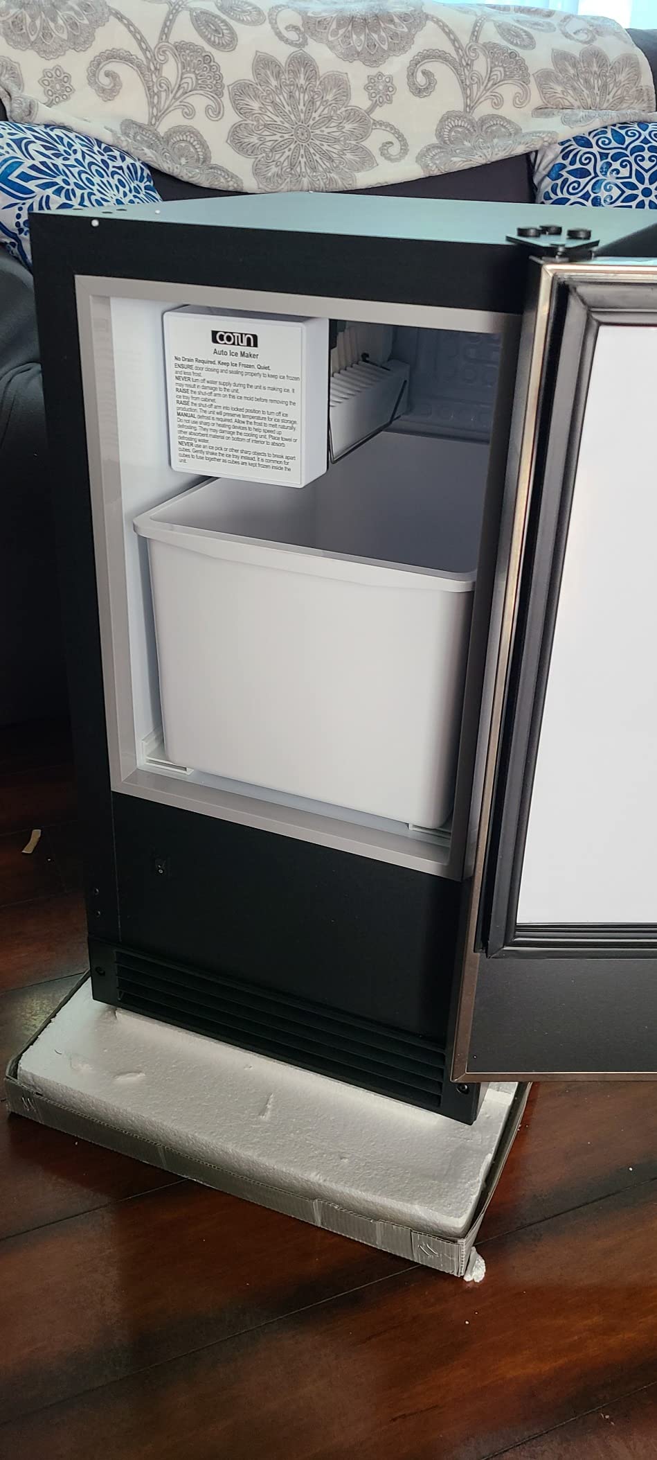 29/mo Finance 15 Inch Builtin Ice Maker Machine with 22LBS/24H, Undercounter Crescent Ice