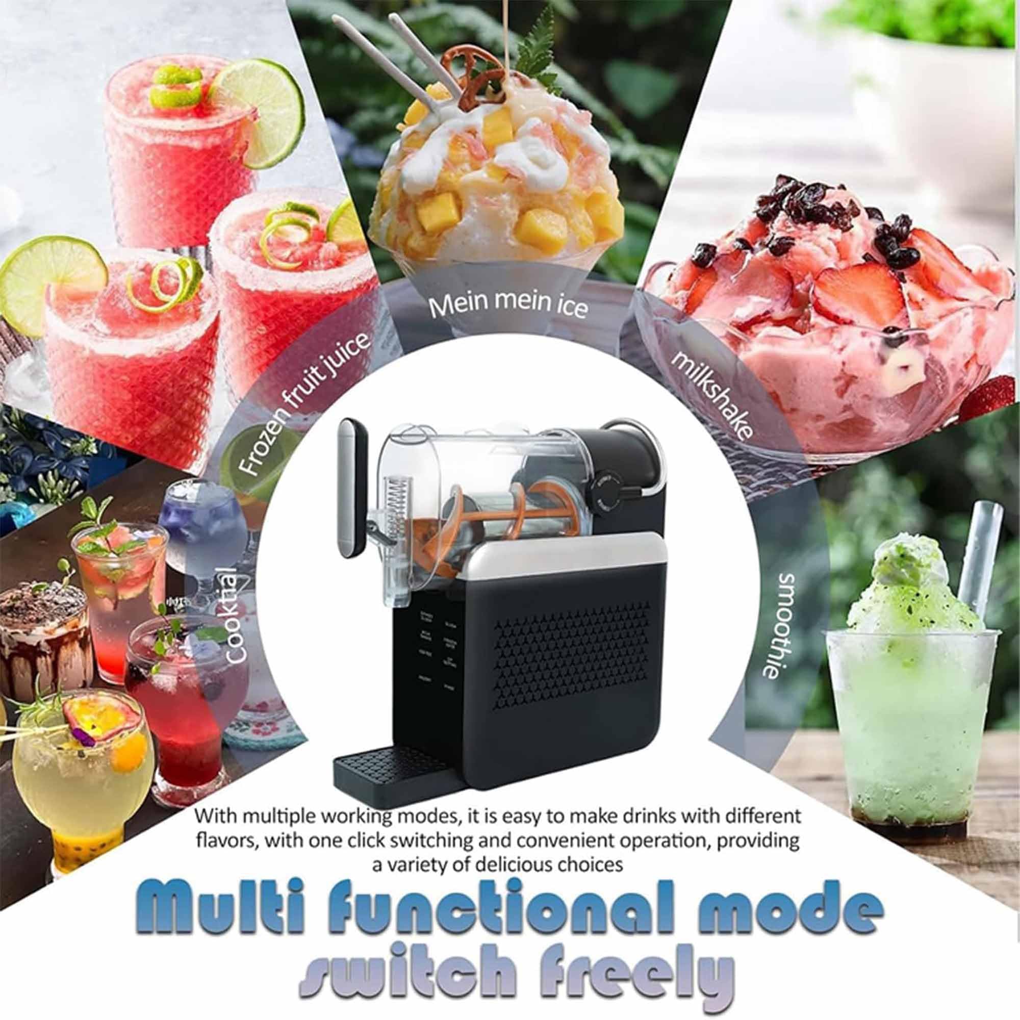Máquina De Granizado De 2l, Máquina De Granizado Eléctrica De 240w Con Modos Multifuncionales, Control Táctil Inteligente, Limpieza Con Un Clic, Fabricante Profesional De Bebidas Con Hielo white