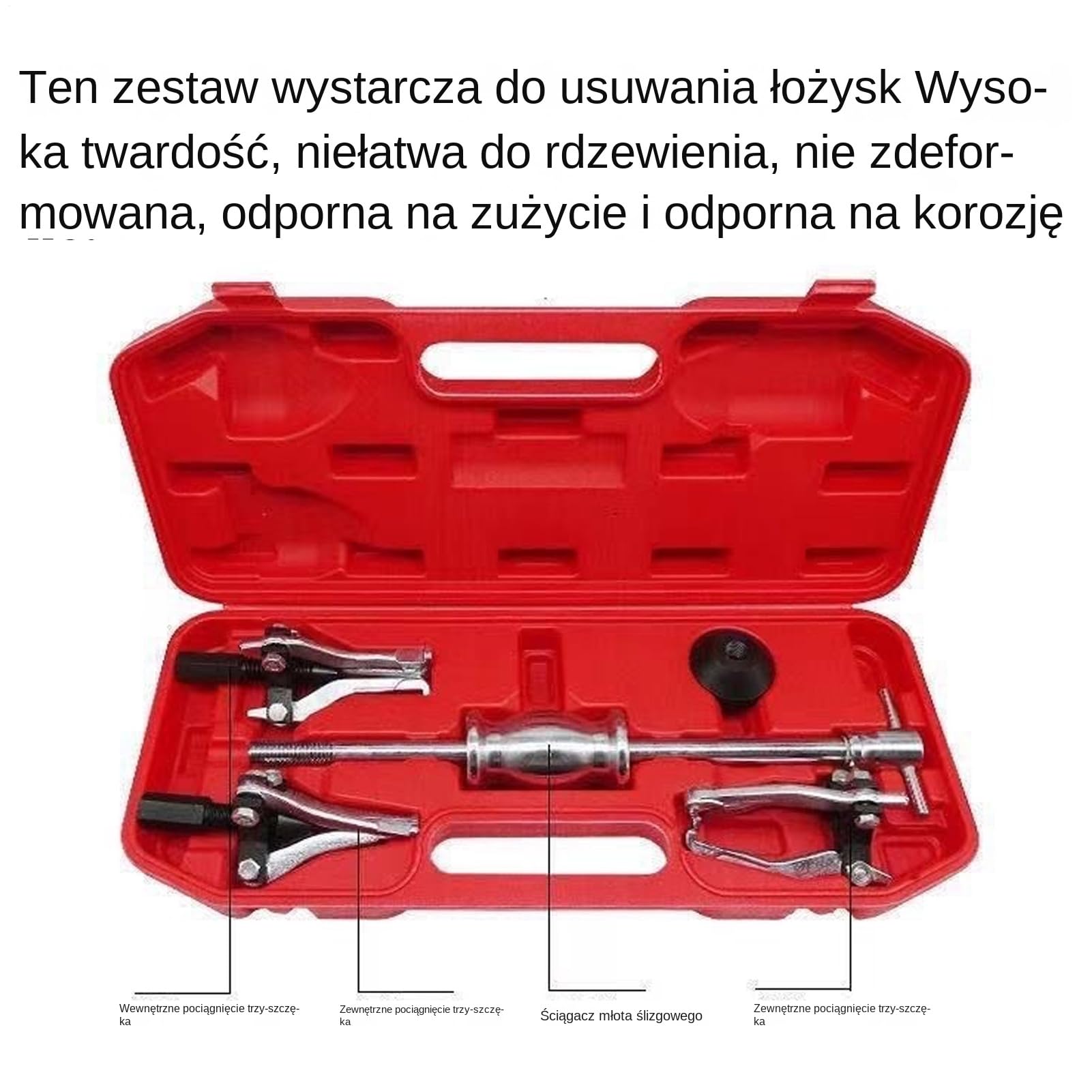Zestaw ściągaczy łożyskowych Wyjmarka Do Łożysk Wewnętrznych I Zewnętrznych | Regulowane Akcesoria Samochodowe dla Początkujących Profesjonalistów i Dorosłych