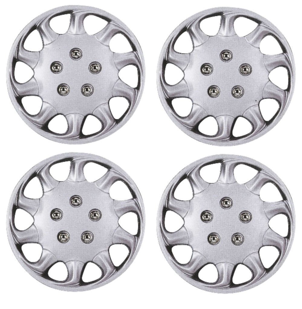 Set Of 4 15" Black Hub Caps Full Rim Wheel Covers For 2005-2008 Toyota