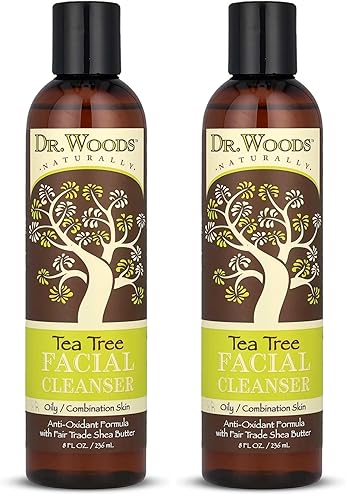 Miniatura 7 de Dr. Woods Vision Tea Tree Limpiador facial líquido con manteca de karité orgánica, 8 onzas líquidas