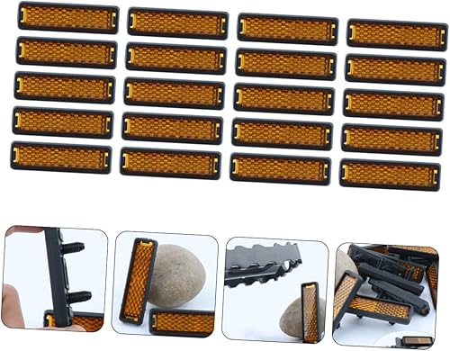 Miniatura 7 de VANZACK Reflectores de pedal, 20 piezas, accesorios para bicicletas para bicicleta pedales MTB, reflectores de radios de pedales, reflectores de