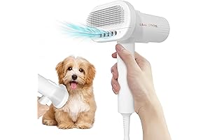 Powerful Low Noise Pet Dog Grooming Blow Dryer 2-in-1 Dog Hair Dryer Brush