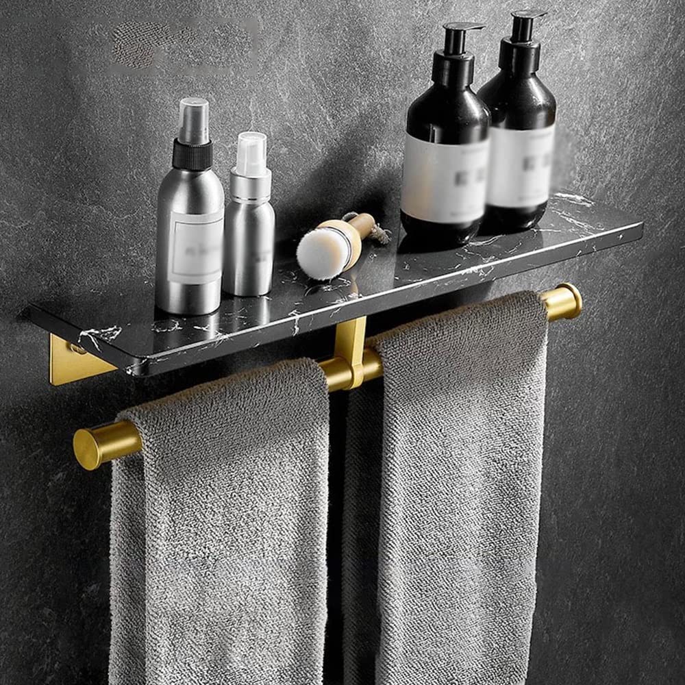 Floating Shelves Bathroom Black Marble Shelf Nordic Bathroom Wall Toilet Paper Holder Toilet Towel Shelf Rack Robe Hooks