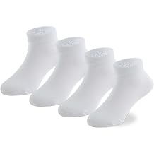 EPEIUS Kids Low Cut Ankle Socks Cotton Seamless Toe Sport Athletic Socks for Boys Girls White Black Navy 4/8 Pack